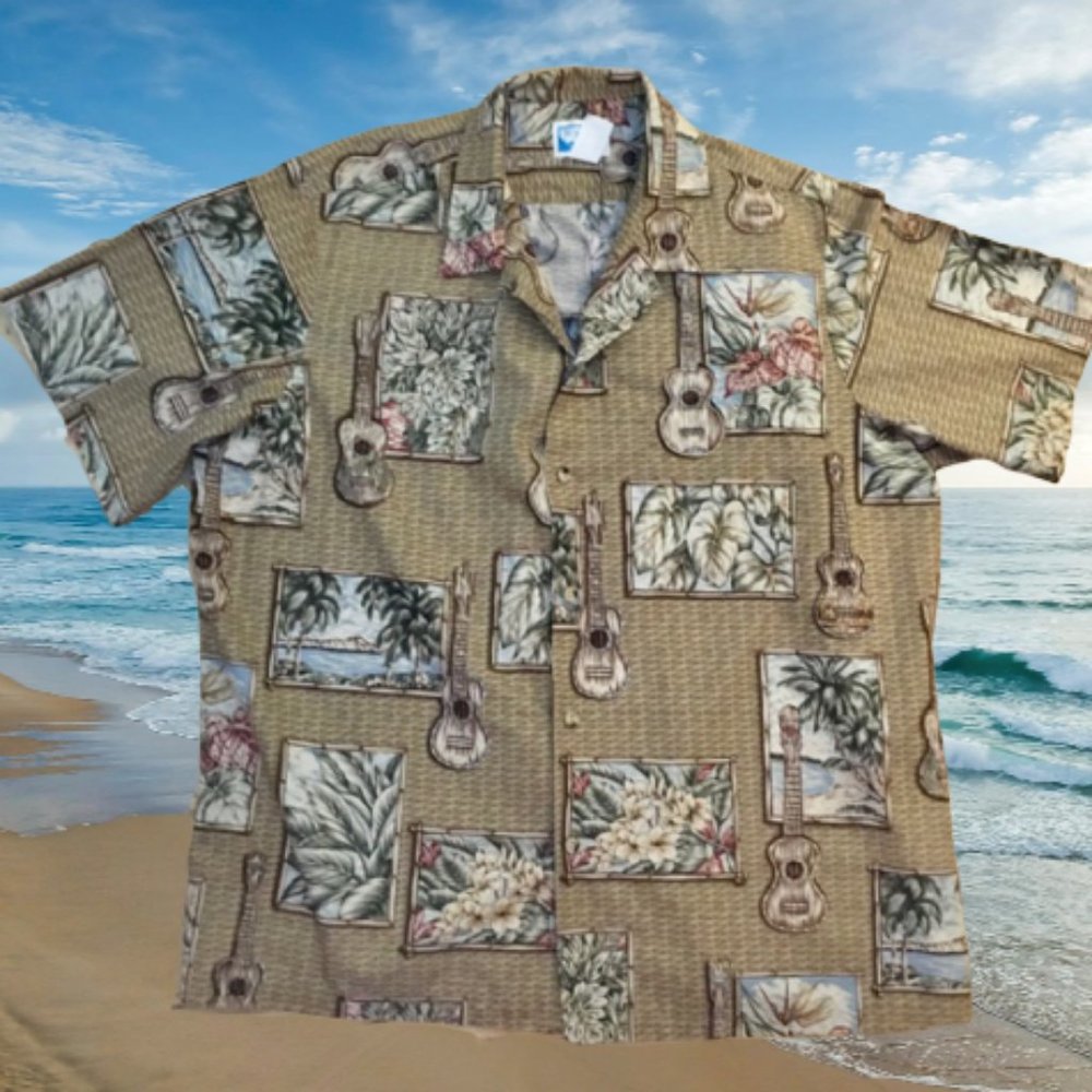 Pride of Hawaii Vintage Shirt Ukeleles XL